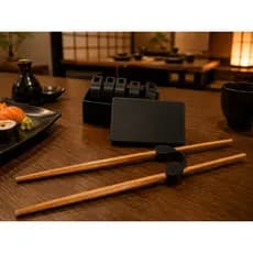 Kit 5 Adaptadores para Hashi Infantil e Adulto | Suporte Clip Auxiliar para Sushi e Comida Japonesa