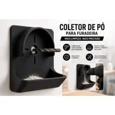 Coletor de pó para Furadeira | Suporte Coletor de Pó para Furação com Bandeja | Envio Imediato