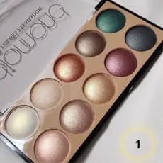 Paleta de sombras pó cintilante Miss France 10 cores