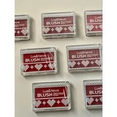 Blush cintilante lua & neve três opções pigmentado brilho fixação