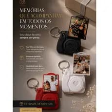 Chaveiro Personalizado com Foto + argola Imagem-Polaroide