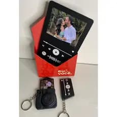 Kit Personalizado Placa Com Foto + Tag NFC + Chaveiro Polaroid