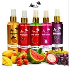 Body Splash Amei Cosméticos spray corporal fragrância frutas