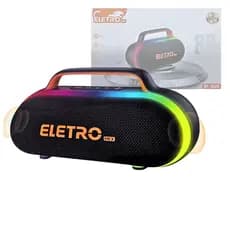 Caixa de Som Bluetooth Portátil LED RGB 80W Eletromex EL-1126