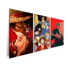 One piece luffy Placas decorativss anime clássico alta qualidade super resistente para quarto