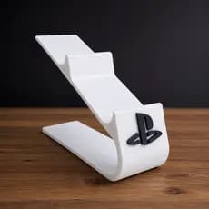 Suporte Duplo para 2 Controles PS5 DualSense | Base Vertical em Impressão 3D | Organizador Gamer | Branco ou Preto