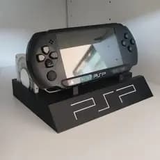 Suporte PSP Sony com Porta Jogos UMD | Organizador Expositor Gamer Impressão 3D