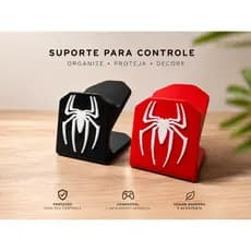 Suporte Base Controle Homen Aaranha 3D Xbox Ps5 Ps4 Gamesir Easysmx e outros varias cores spiderman