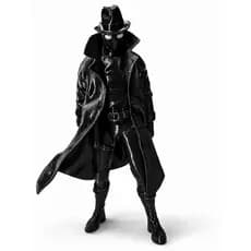 Boneco Spider Noir Homem-Aranha Noir em Impressão 3D – Figura Colecionável Decorativa Geek Marvel