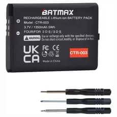 Bat Batmax para Nintendo 3DS Old e 2DS 1350mAh + Chaves
