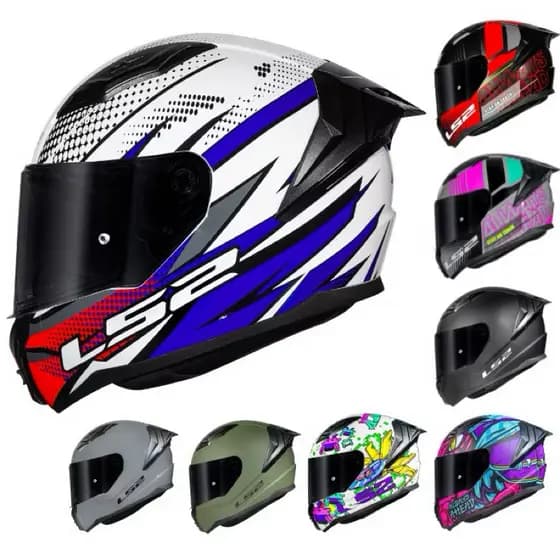 Capacete LS2 FF810 Com Óculos Interno Flight e Drillox - Diversas Cores
