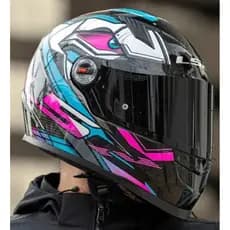 CAPACETE LS2 FF358 XDRON CYAN ROSA FEMININO Draze Tribal vários modelos