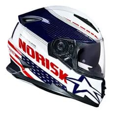 Capacete Norisk Soul FF302 Grand Prix Usa Estados Unidos Eua