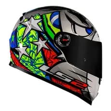 CAPACETE LS2 FF358 ALEX BARROS CINZA promoção
