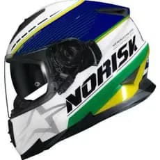 CAPACETE NORISK FF302 Soul II GRAND PRIX BRAZIL/BRASIL – Branco Verde e Amarelo (PAÍSES)