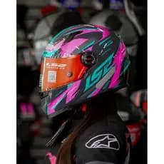 CAPACETE LS2 FF358 DRAZE ROSA OU VERDE