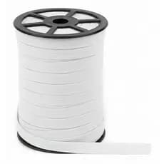 Elástico Rolo 10mm ( 1 cm) Chato Branco 100m - Para Confecção de Lençol, Roupas e Artesanato