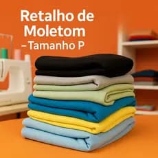 Retalhos de Moletom Felpudo P - Rendimento 1,4 a 1,8 m/kg Em 1 kg.