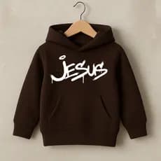 Moletom Infantil e adulta Blusa de Frio Canguru Moletom Premium Com Capuz Flanelado Moda Juvenil Religioso 8 AO GG