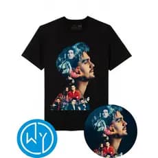 Camiseta Luan Santana- fotos e rosto colorido lembranças