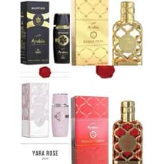 perfume Miniatura Árabe Feminino e Masculino  25ML