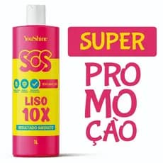 Progressiva Liso 10x SOS YouShine 1L Super Brilho Imediato Escova Resultado Profissional
