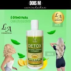 Shampoo Detox Antiqueda Limpeza Profunda Intensa L&A Cosmeticos 300ml