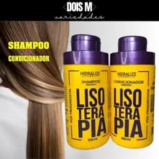 Shampoo e Condicionador Pós Quimica Progressiva Lisoterapia Liso Extremo