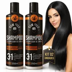 Shampoo Escurecedor Para Cabelos Grisalhos Brancos Pretos Cor Intensa Hidratação profunda Dom Pelo
