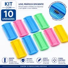Kit 10 Pentes Finos Profissional Remove Piolho Lêndeas Atacado Salão Barbeiro Cabeleireiro