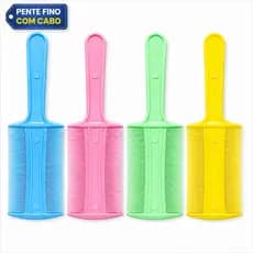Pente Fino Piolho e Lêndeas Com e Sem Cabo Kit 02/04 Undades Cores Sortidas Remoção Eficiente