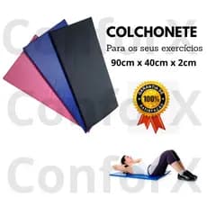Colchonete Academia 90 x 40 x 2cm - ESPUMA D23 - Pilates Ginastica Creche Pets Trocador