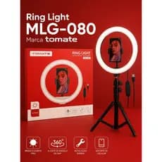 Ring Light 10” com Tripé Ajustável – Iluminação Profissional para Fotos e Vídeos