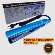 Chapinha Profissional Nano Titanium 450 4Forte  Alisador Progressiva de Cabelo Bivolt 110V/220V