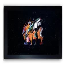 Quadro Saint Seiya Cavaleiros do Zodiaco Moldurado Grande A3