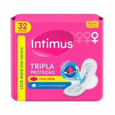 Absorvente Externo Tripla Proteção Suave com Abas 32 Unidades - Intimus