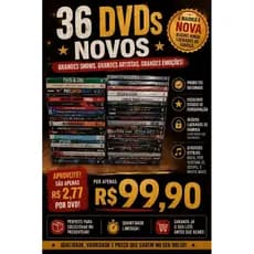36 DVDs de música - Novos