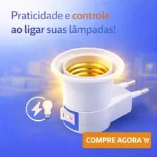 Soquete E27 com Plug Interruptor 10A Bocal Lâmpada Portátil Adaptador Tomada Pronto Uso