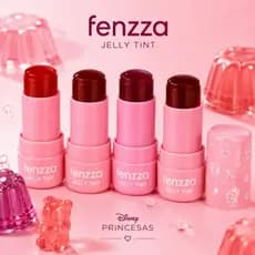 Tint Jelly Blush + Lip Princesas - 2 em 1 para Bochechas e Lábios - Textura Geladinha- Disney Fenzza