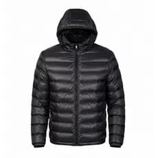 Jaqueta Puffer Masculina Inverno Térmica Acolchoada Com Capuz Removível Leve Estilosa Casual Frio Neve