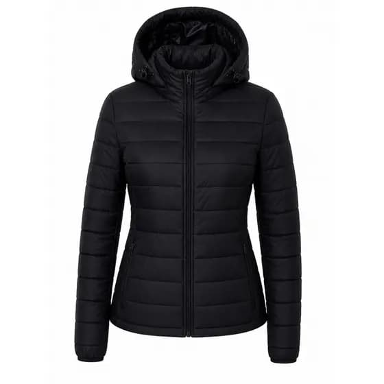 Jaqueta Puffer Feminina Inverno Capuz Frio Moda Confortável Estilosa