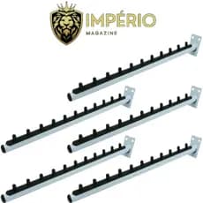 Arara de parede para cabide - KIT 10 peças inclinado