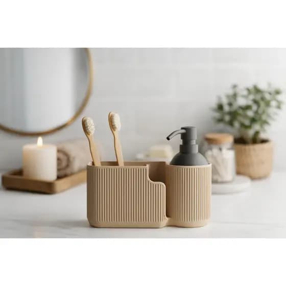 Organizador de Banheiro Minimalista e Moderno - Impressão 3D