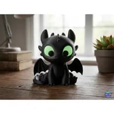 Boneco Fúria da Noite Banguela Como Treinar Seu Dragão  - Action Figure 11 cm e 15 cm