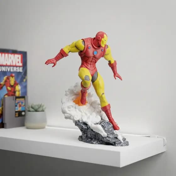 Action Figure Homem de Ferro - Boneco Colecionável - Decoração Geek - 28 cm