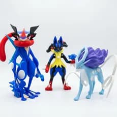 Action Figure Pokémon - Ash/Lucario/Greninja/Dialga/Pikachu/Gengar/Mega Ampharos/Cubone...