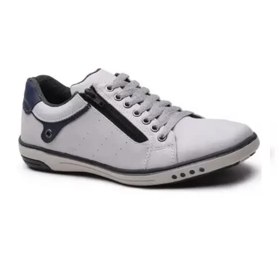 Sapatenis masculino Grande 45 46 Numeraçao especial  Zíper Cadarço classic Social Confortável  717