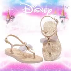 Sandalia Infantil menina feminina de Princesa Disneyy Gliter Todas as cores