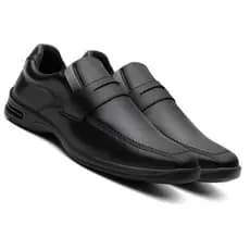 SAPATO SOCIAL ULTRA CONFORTO MACIO ESTILO MILITAR PRETO E MARROM