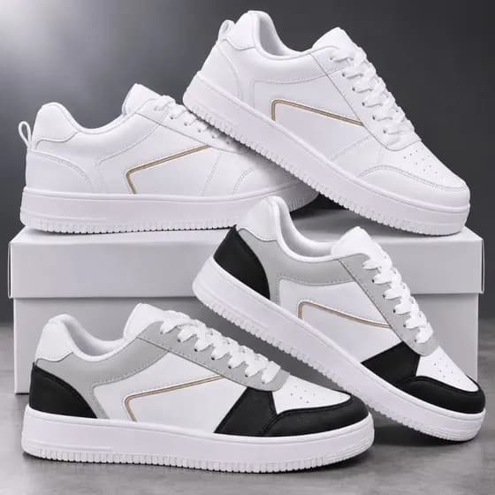 tenis feminino casual kit 2 pares Casual Clássico Neutro estilo social envio full